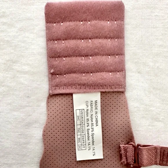 NWOT Women Push-Up Comfort NoWire Bra Seamless No Show Bra Seamless Bralette 34C - Picture 9 of 9